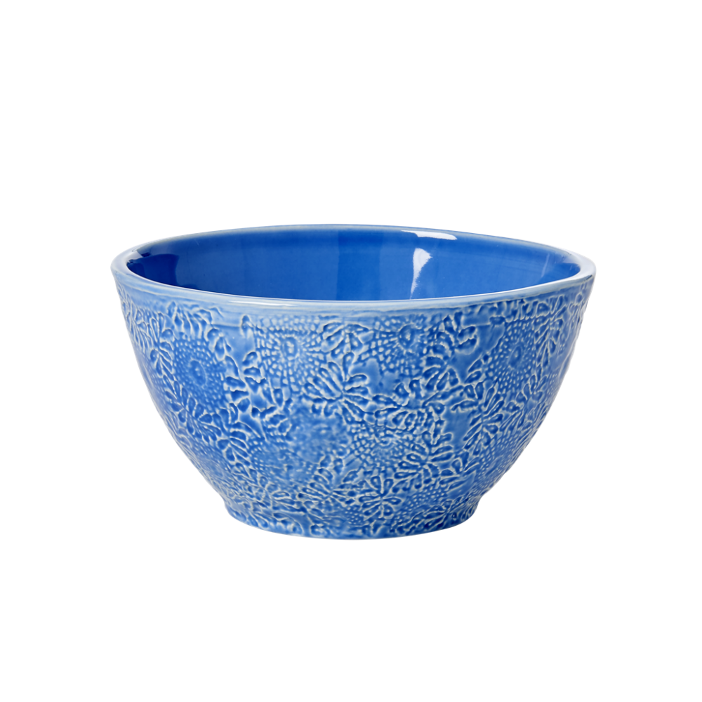 Blue Stoneware Salad Bowl by Rice DK